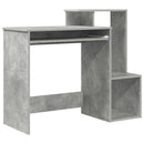 vidaXL Asztal fiókkal Beton Szürke 106 x 41 x 88.5 cm Faanyag