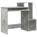 vidaXL Asztal fiókkal Beton Szürke 106 x 41 x 88.5 cm Faanyag