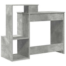 vidaXL Asztal fiókkal Beton Szürke 106 x 41 x 88.5 cm Faanyag