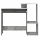 vidaXL Asztal fiókkal Beton Szürke 106 x 41 x 88.5 cm Faanyag