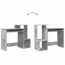 vidaXL Asztal fiókkal Beton Szürke 106 x 41 x 88.5 cm Faanyag