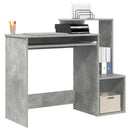 vidaXL Asztal fiókkal Beton Szürke 106 x 41 x 88.5 cm Faanyag