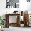 vidaXL Asztal fiókkal Füstölt tölgy 106 x 41 x 88.5 cm Faanyag