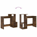 vidaXL Asztal fiókkal Füstölt tölgy 106 x 41 x 88.5 cm Faanyag