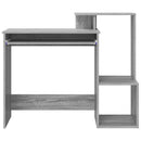 vidaXL Asztal fiókkal Szürke Sonoma 106 x 41 x 88.5 cm Faanyag