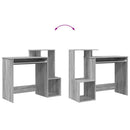 vidaXL Asztal fiókkal Szürke Sonoma 106 x 41 x 88.5 cm Faanyag