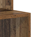 vidaXL Asztal fiókkal polcokkal Öreg fa 106 x 41 x 88.5 cm Faanyag