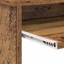 vidaXL Asztal fiókkal polcokkal Öreg fa 106 x 41 x 88.5 cm Faanyag