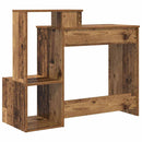 vidaXL Asztal fiókkal polcokkal Öreg fa 106 x 41 x 88.5 cm Faanyag