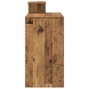 vidaXL Asztal fiókkal polcokkal Öreg fa 106 x 41 x 88.5 cm Faanyag