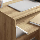 vidaXL Asztal fiókkal Artisan tölgy 106 x 41 x 88.5 cm Faanyag