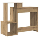 vidaXL Asztal fiókkal Artisan tölgy 106 x 41 x 88.5 cm Faanyag