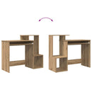 vidaXL Asztal fiókkal Artisan tölgy 106 x 41 x 88.5 cm Faanyag