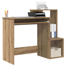 vidaXL Asztal fiókkal Artisan tölgy 106 x 41 x 88.5 cm Faanyag