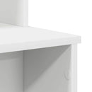 vidaXL Asztal fiókkal polcokkal Fehér 120,5 x 44 x 88,5 cm Faanyag