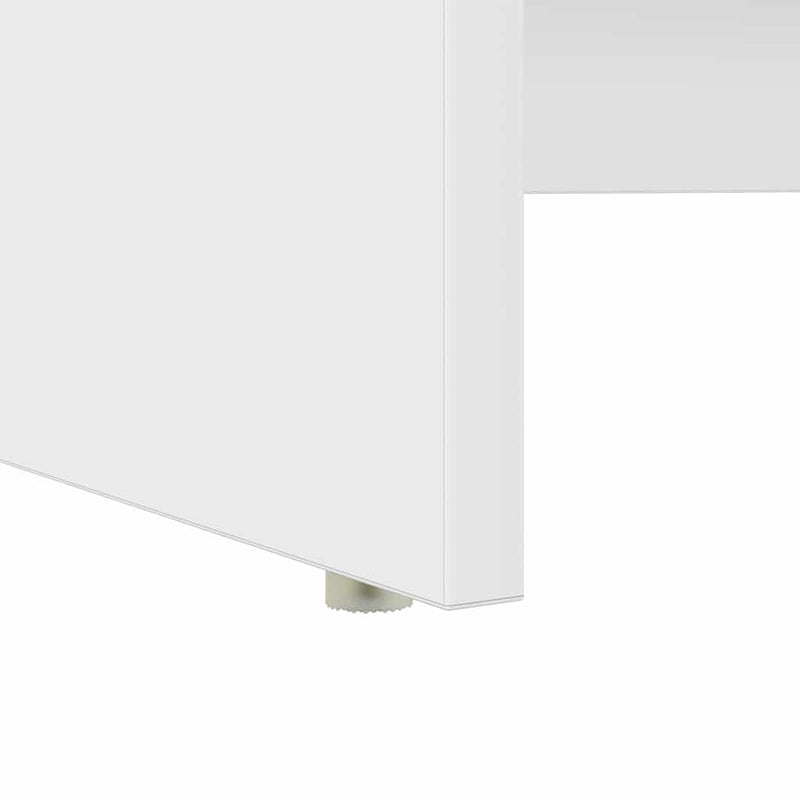 vidaXL Íróasztal tárolóval Fehér 120.5 x 44 x 88.5 cm Faanyag