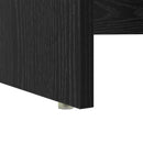 vidaXL Asztal fiókkal Fekete tölgy 120,5 x 44 x 88,5 cm Faanyag
