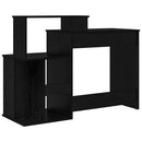 vidaXL Asztal fiókkal Fekete tölgy 120,5 x 44 x 88,5 cm Faanyag