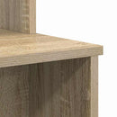 vidaXL Asztal fiókkal Sonoma tölgy 120,5 x 44 x 88,5 cm Faanyag