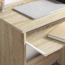 vidaXL Asztal fiókkal Sonoma tölgy 120,5 x 44 x 88,5 cm Faanyag