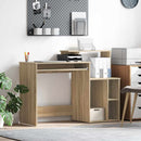 vidaXL Asztal fiókkal Sonoma tölgy 120,5 x 44 x 88,5 cm Faanyag