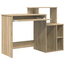 vidaXL Asztal fiókkal Sonoma tölgy 120,5 x 44 x 88,5 cm Faanyag