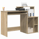vidaXL Asztal fiókkal Sonoma tölgy 120,5 x 44 x 88,5 cm Faanyag