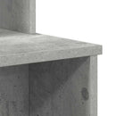 vidaXL Asztal fiókkal Beton Szürke 120,5 x 44 x 88,5 cm Faanyag