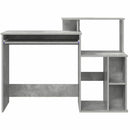 vidaXL Asztal fiókkal Beton Szürke 120,5 x 44 x 88,5 cm Faanyag