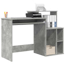 vidaXL Asztal fiókkal Beton Szürke 120,5 x 44 x 88,5 cm Faanyag