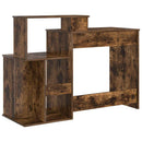 vidaXL Asztal fiókkal Füstölt tölgy 120,5 x 44 x 88,5 cm Faanyag