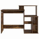 vidaXL Asztal fiókkal Füstölt tölgy 120,5 x 44 x 88,5 cm Faanyag