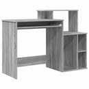 vidaXL Asztal fiókkal Szürke Sonoma 120,5 x 44 x 88,5 cm Faanyag
