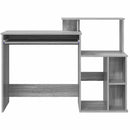vidaXL Asztal fiókkal Szürke Sonoma 120,5 x 44 x 88,5 cm Faanyag
