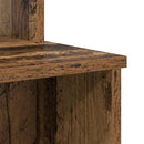 vidaXL Asztal fiókkal polcokkal Öreg fa 120,5 x 44 x 88,5 cm Faanyag