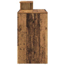 vidaXL Asztal fiókkal polcokkal Öreg fa 120,5 x 44 x 88,5 cm Faanyag
