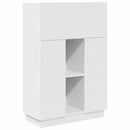 vidaXL Asztal polcokkal tárolóval Fehér 71.5 x 31.5 x 106.5 cm Faanyag