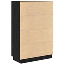 vidaXL Asztal polcokkal Fekete tölgy 71.5 x 31.5 x 106.5 cm Faanyag