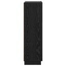 vidaXL Asztal polcokkal Fekete tölgy 71.5 x 31.5 x 106.5 cm Faanyag