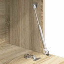 vidaXL Asztal polcokkal Sonoma tölgy 71.5 x 31.5 x 106.5 cm Faanyag
