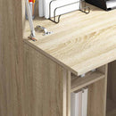vidaXL Asztal polcokkal Sonoma tölgy 71.5 x 31.5 x 106.5 cm Faanyag