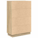 vidaXL Asztal polcokkal Sonoma tölgy 71.5 x 31.5 x 106.5 cm Faanyag