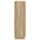 vidaXL Asztal polcokkal Sonoma tölgy 71.5 x 31.5 x 106.5 cm Faanyag