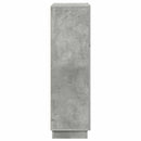 vidaXL Asztal polcokkal Beton Szürke 71.5 x 31.5 x 106.5 cm Faanyag