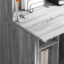 vidaXL Asztal polcokkal Szürke Sonoma 71.5 x 31.5 x 106.5 cm Faanyag