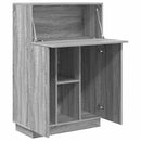 vidaXL Asztal polcokkal Szürke Sonoma 71.5 x 31.5 x 106.5 cm Faanyag
