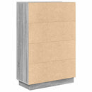 vidaXL Asztal polcokkal Szürke Sonoma 71.5 x 31.5 x 106.5 cm Faanyag