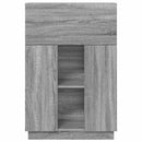 vidaXL Asztal polcokkal Szürke Sonoma 71.5 x 31.5 x 106.5 cm Faanyag