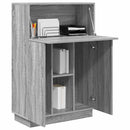 vidaXL Asztal polcokkal Szürke Sonoma 71.5 x 31.5 x 106.5 cm Faanyag