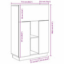vidaXL Asztal Öreg fa Szerelt Fa 71.5 x 31.5 x 106.5 cm